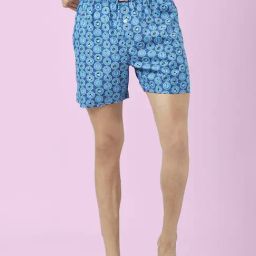 Ajile by Pantaloons Light Blue Cotton Regular Fit Printed Boxers-picture-47
