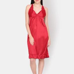 Ms.Lingies Red Lace Work Chemise-picture-33