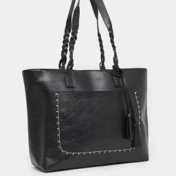 Styli Black Tote Handbag-29