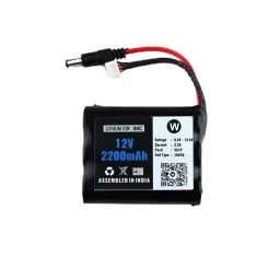 WATTNINE QC1238 2200 mAh 12 V Rechargeable Lithium Battery Black-42
