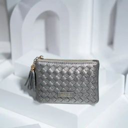 Inc.5 Pewter Woven Medium Wallet-83