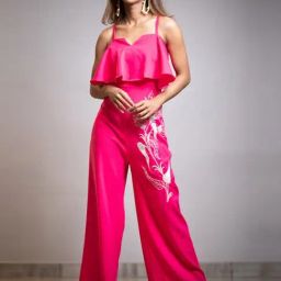 Anuja Banthia Fuchsia Pink Florescence Jumpsuit-picture-22