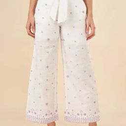 Akkriti by Pantaloons Snow White Printed Flared Pants-image-44
