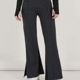 Styli Charcoal Cotton Regular Fit Trousers-image-46