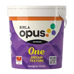 Birla Opus One Dream Texture 5 Kg White Designer Finish for Interior Walls, 940004 (Pack of 5 Kg)-picture-0