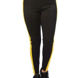 London Rag Black Striped Sports Leggings-image-32