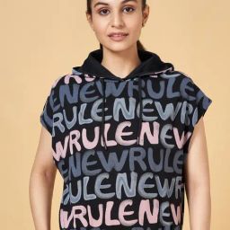 Ajile by Pantaloons Black Cotton Sports T-Shirt-image-44