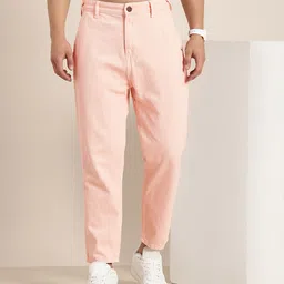 HERE&NOW Men Pure Cotton Slouchy Fit Jeans-picture-10