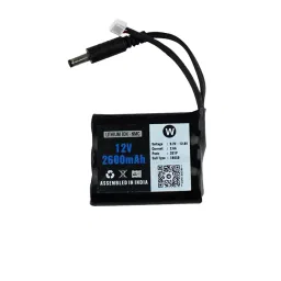 WATTNINE QC1239 2600 mAh 12 V Rechargeable Lithium Battery Black-10