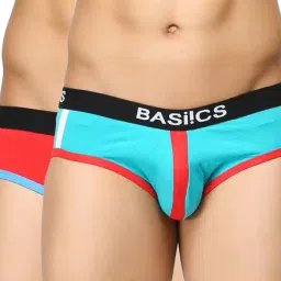BASIICS by La Intimo Red & Blue Printed Briefs (Pack of 2)-picture-25