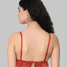 Da Intimo Red Non Wired Non Padded Bralette Bra-image-12