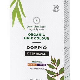 Juicy Chemistry Natural Organic Deep Black Hair Colour in Doppio - 200 gm image 3