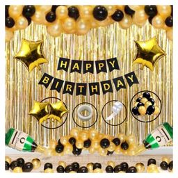 Bubble Trouble Solid Happy Birthday Balloon Combo - Pack of 99-5
