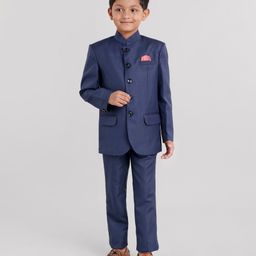 Robo Fry Full Sleeves Solid Color Shirt & Trouser - Blue-picture-29