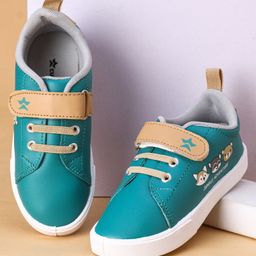 Cute Walk by Babyhug Casual Shoes with Velcro Closure Animal Print -  Green-image-73