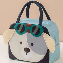 Butterthief  Blue Cat Printed Insulated Leak Proof Lunch Box Bag for School Kids - Color May Vary-image-18