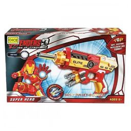 AKN TOYS New spiderman 6 soft bullet gun iron man bullet gun toy  (colour may vary )-20