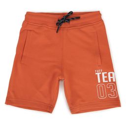 ALAN JONES Cotton Blend Knit Team 032 Text Printed Shorts - Orange-image-47