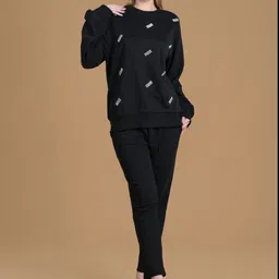 Antimony Round Neck Embellished Sweatshirt With Trouser-image-77