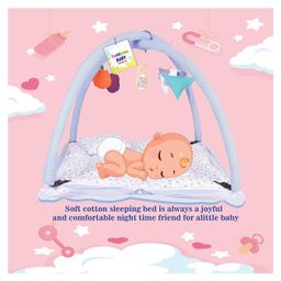 Toddylon Baby Bedding Set New Born Mattress with Net & Sleeping Bag - Blue image 3