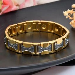 VOJ Dual Toned Magnetics Bracelets for Men-image-97