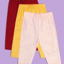 MINIKLUB Kids Multicolor Printed Pants (Pack Of 3)-image-74