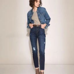 Vero Moda Blue Cotton Skinny Fit Jeans-picture-40