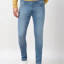 Peter England Blue Cotton Slim Fit Jeans-picture-46