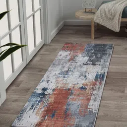 OBSESSIONS Beige & Brown Printed Rectangular Bedside Runners-23