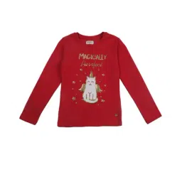 Gini & Jony Kids Pink Printed Top-image-62