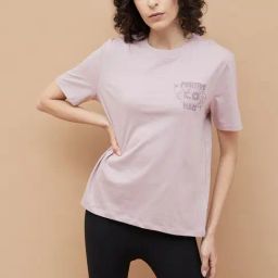 Kappa Pink Cotton Regular Fit Printed T-Shirt-picture-18