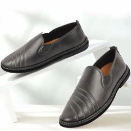 Fausto Men's Grey Casual Loafers-image-96