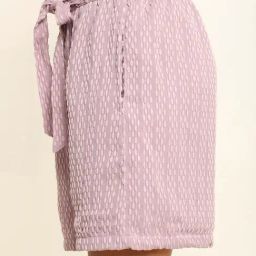 Prettify Mauve Self Design Shorts image 4