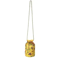 Aditi Wasan Yellow Embroidered Potli-47