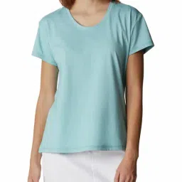 Columbia Turquoise Sun Trek Crew T-Shirt-picture-19