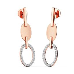 Joyalukkas 18k Gold & Diamond Drop Earrings for Women-image-16
