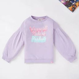 Ed-a-Mamma Kids Lavender Graphic Print Full Sleeves Sweatshirt-image-28