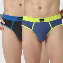 Peter England Multi Regular Fit Striped Briefs-picture-44