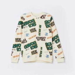 Fame Forever by Lifestyle Kids Off White Printed Regular Fit Sweatshirt-image-34