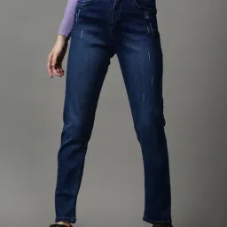 SHOWOFF Navy Solid Mid Rise Jeans-image-28