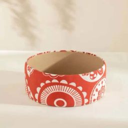 Freedom Tree Assorted Handcrafted Multicolored Round Fabric Storage Box image 2