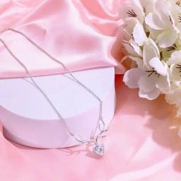 Zavya Deer Rhodium Plated 925 Sterling Silver Necklace for Women-image-72