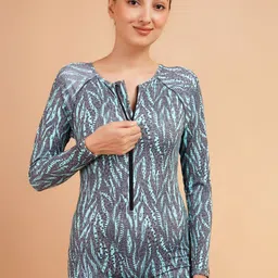 Keepfit Abstract Printed Swim Legsuit-image-30