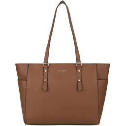 Accessorize London Venus Winged Tan Solid Medium Tote Handbag-picture-15