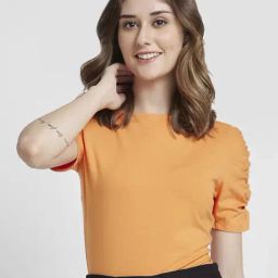 Spykar Orange Slim Fit Top-picture-41