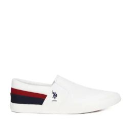 U.S. Polo Assn. Men's CARLIN 4.0 White Plimsoll Shoes-image-2