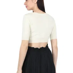 Monte Carlo Cream Wool Open Front Cardigan image 2
