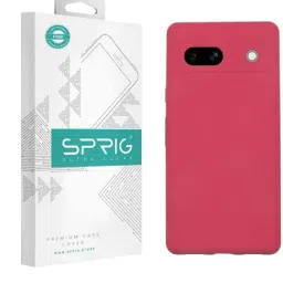 Sprig Liquid Silicone Back Cover for Google Pixel 7A 5G (Red)-image-71