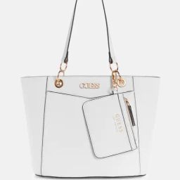 Guess Women White Shopper Tote-image-72