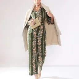 Vero Moda Olive Printed Regular fit Mid Rise Pants-image-29